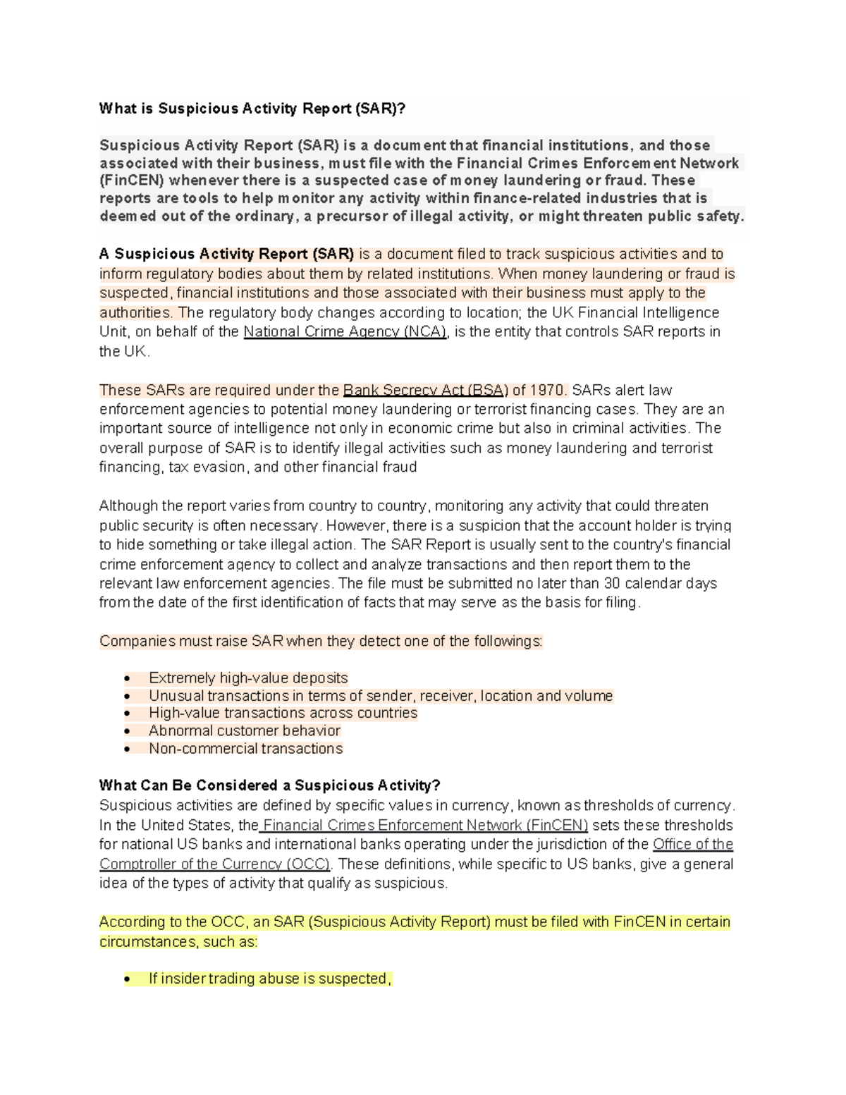 AIS Advance Research FOR Brainstorming Plamos What is Suspicious