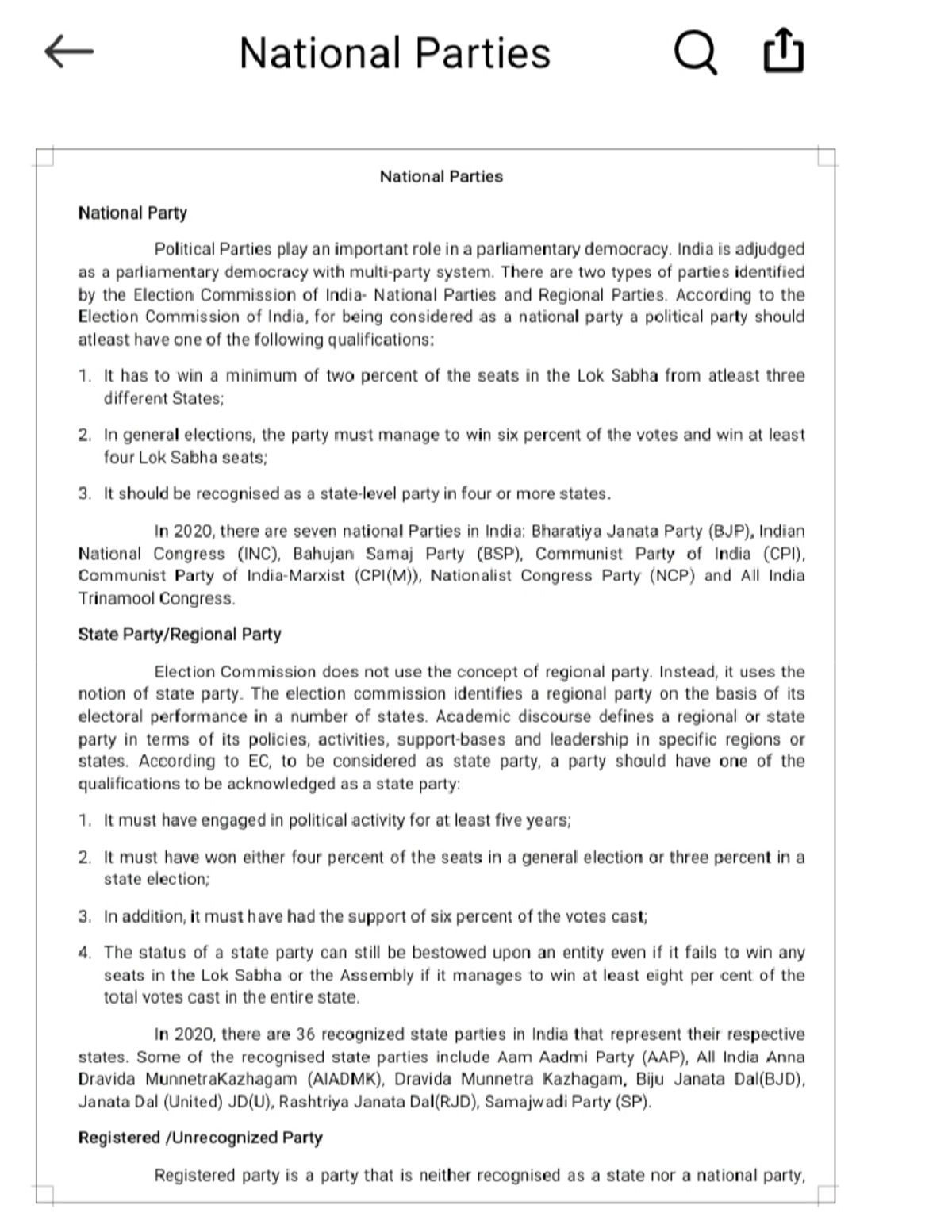 national political parties essay