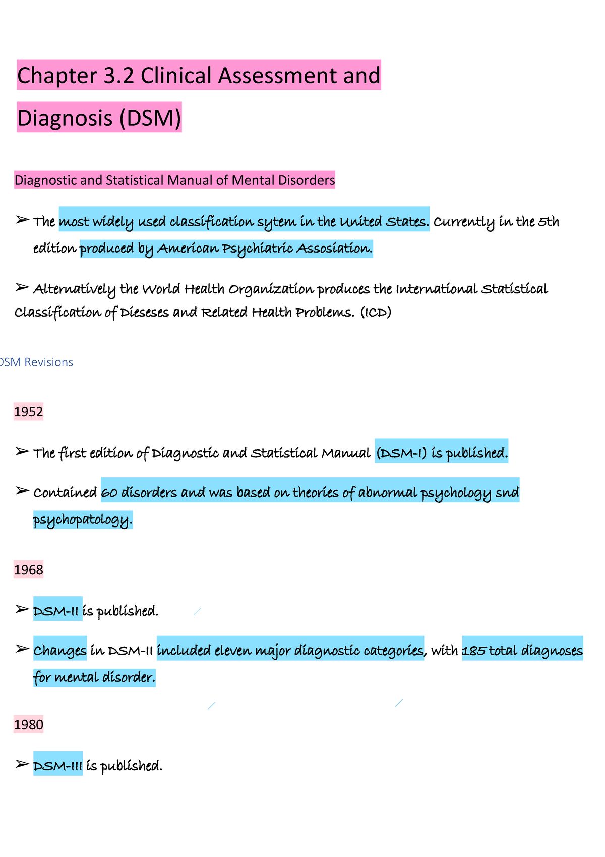 Abnormal Psychology Chapter 3 - Chapter 3 Clinical Assessment And ...