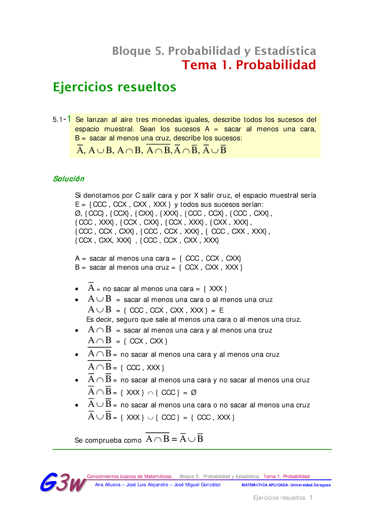 Resueltos Probabilidad - Conocimientos Básicos De Matemáticas. Bloque 5 ...