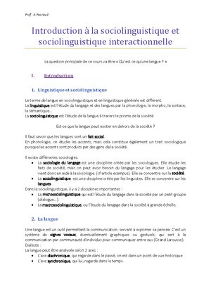 dissertation de contact des langues