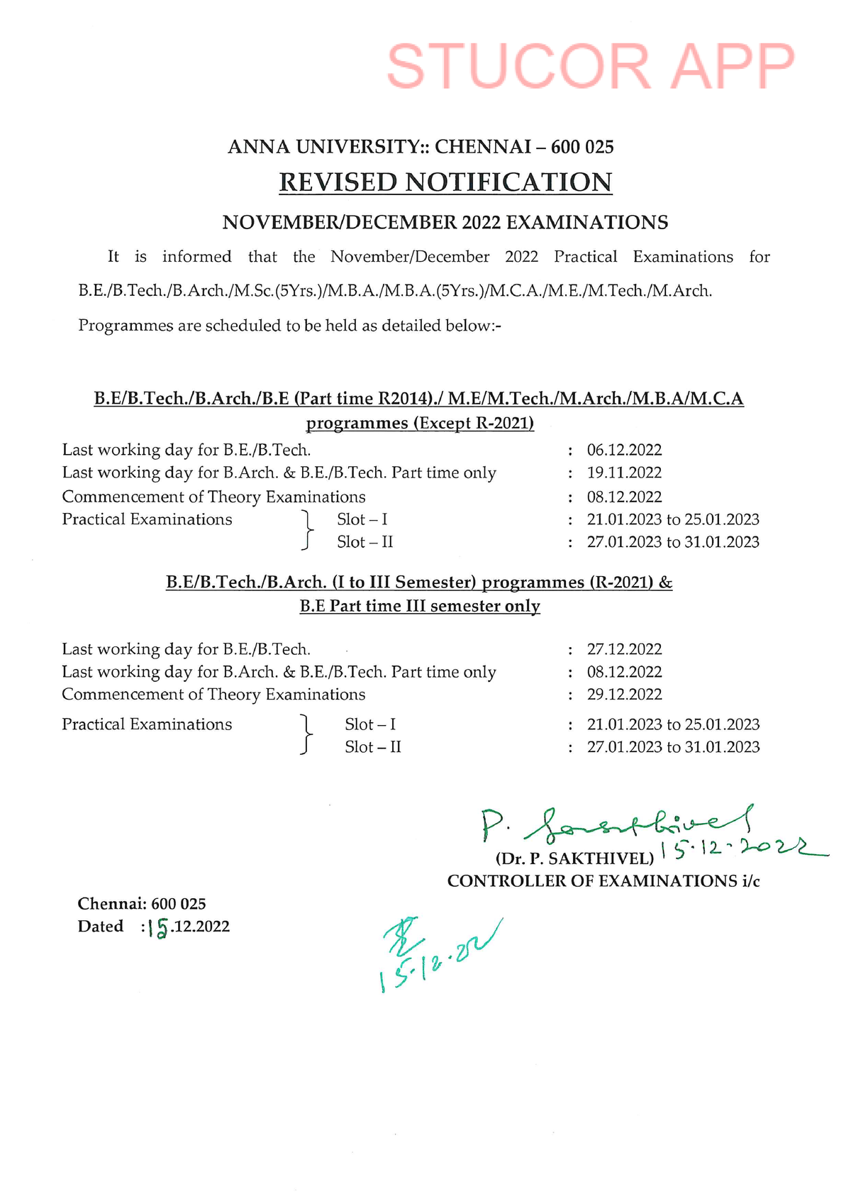 Stucor Revised Practical Schedule ND2022 - Information Technology - Studocu