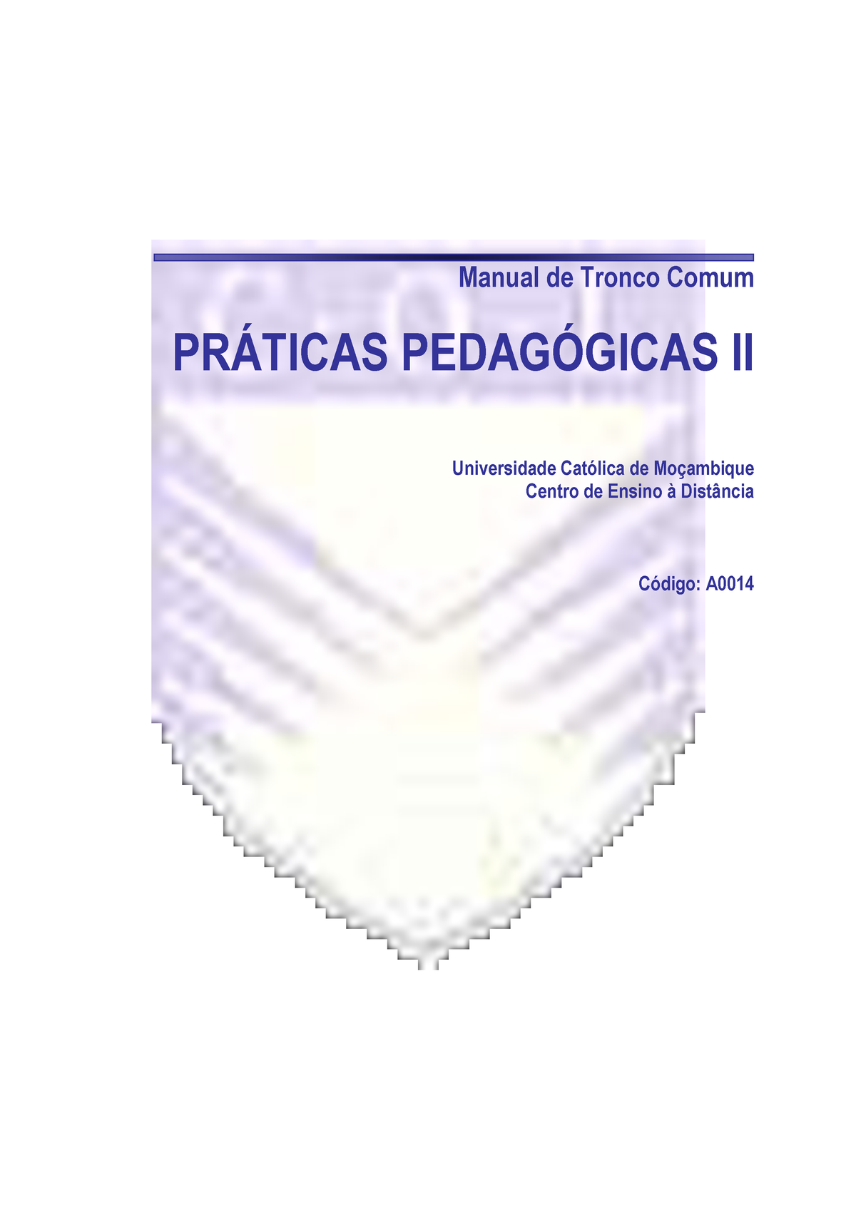 P. Pedagogicas 2 - Estudos - Manual De Tronco Comum PR¡TICAS PEDAG ...