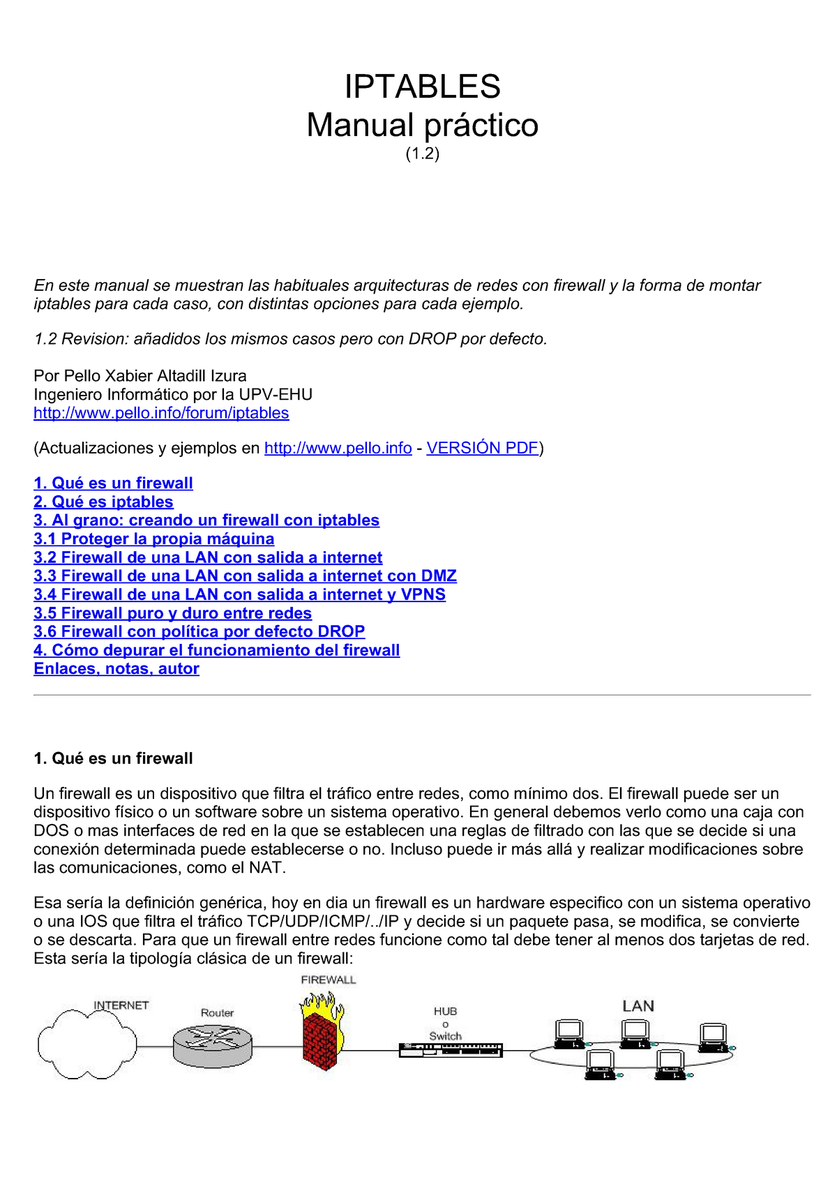 Iptables Manual Practico, Tutorial De Iptables Con Ejemplos - IPTABLES ...