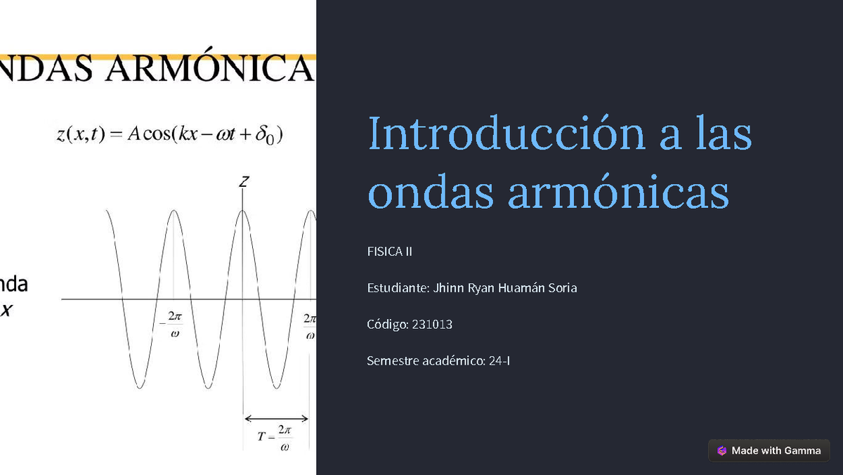 Introduccion a las ondas armonicas - Introducción a las ondas armónicas ...