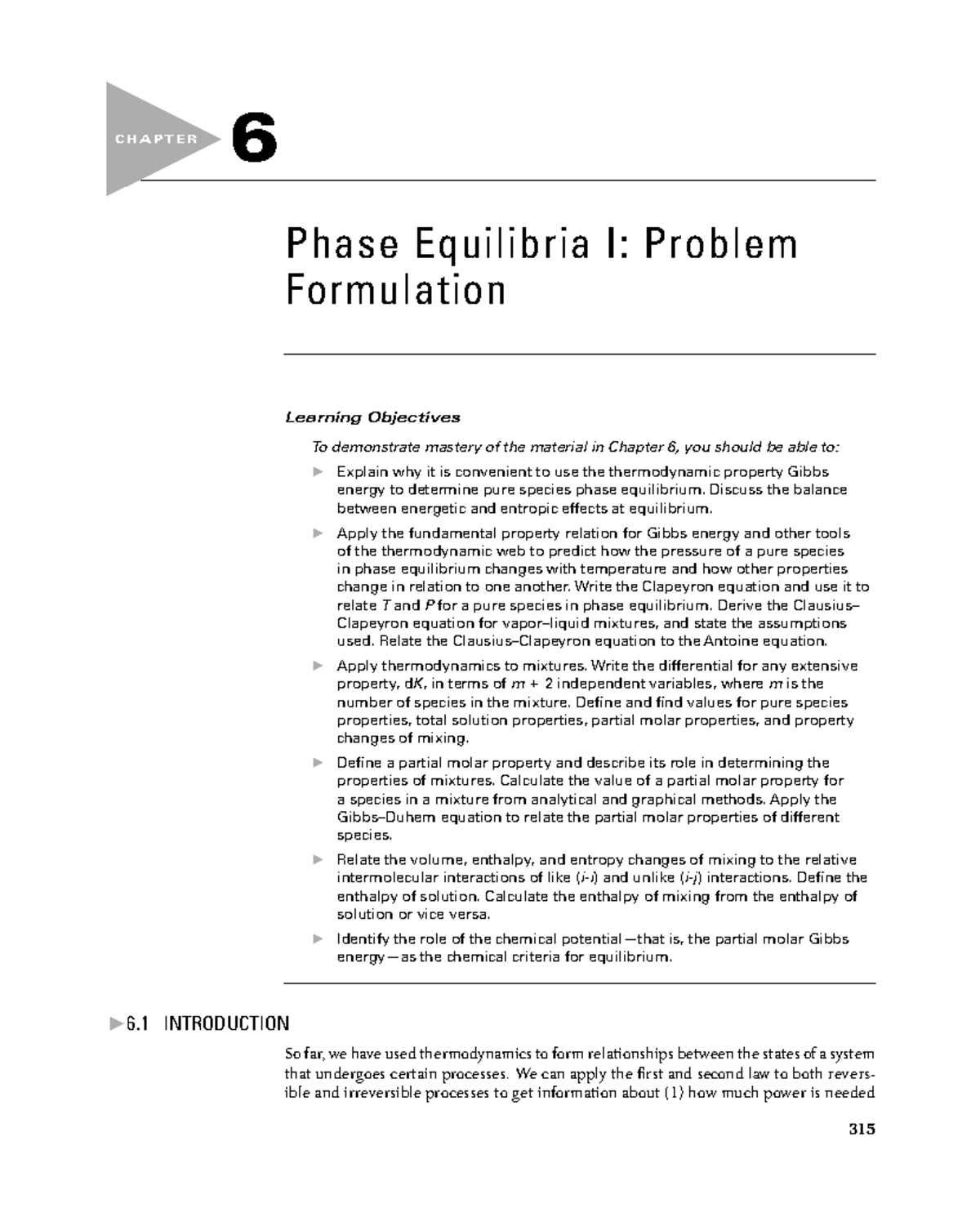 Thermo 1 & 2 2 - Practice problems - C H A P T E R 315 6 Phase ...