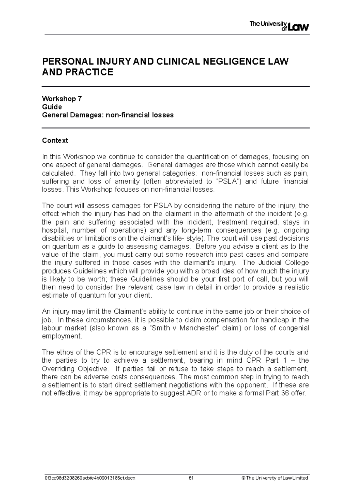 🎉 Pain suffering and loss of amenity. Pain, Suffering and Loss of