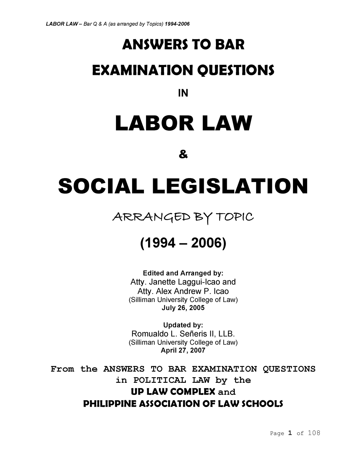 employment law essay questions and answers