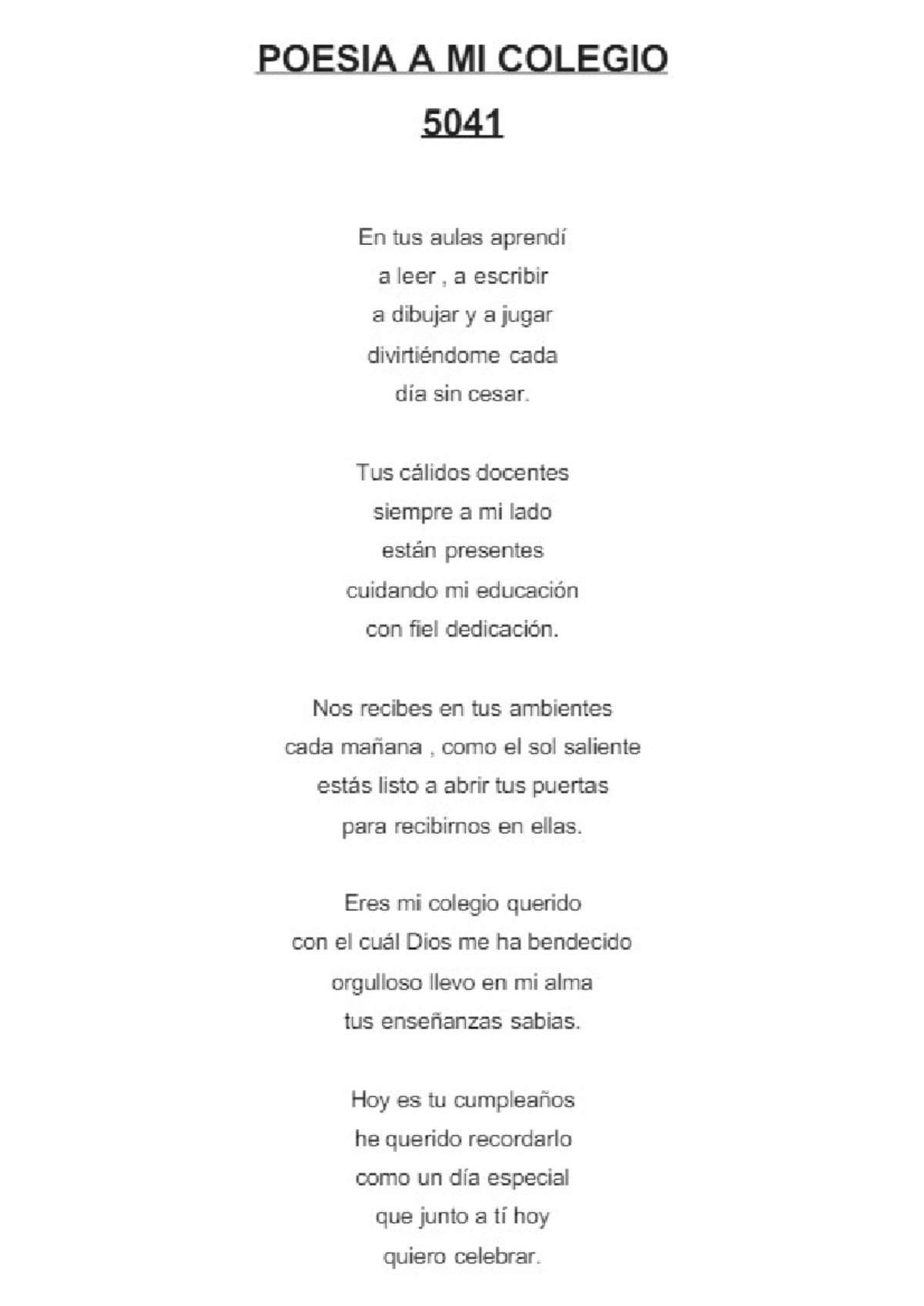Peoma - tongo yeah yeah - POESIA A MI COLEGIO 5041 En tus aulas aprendi ...