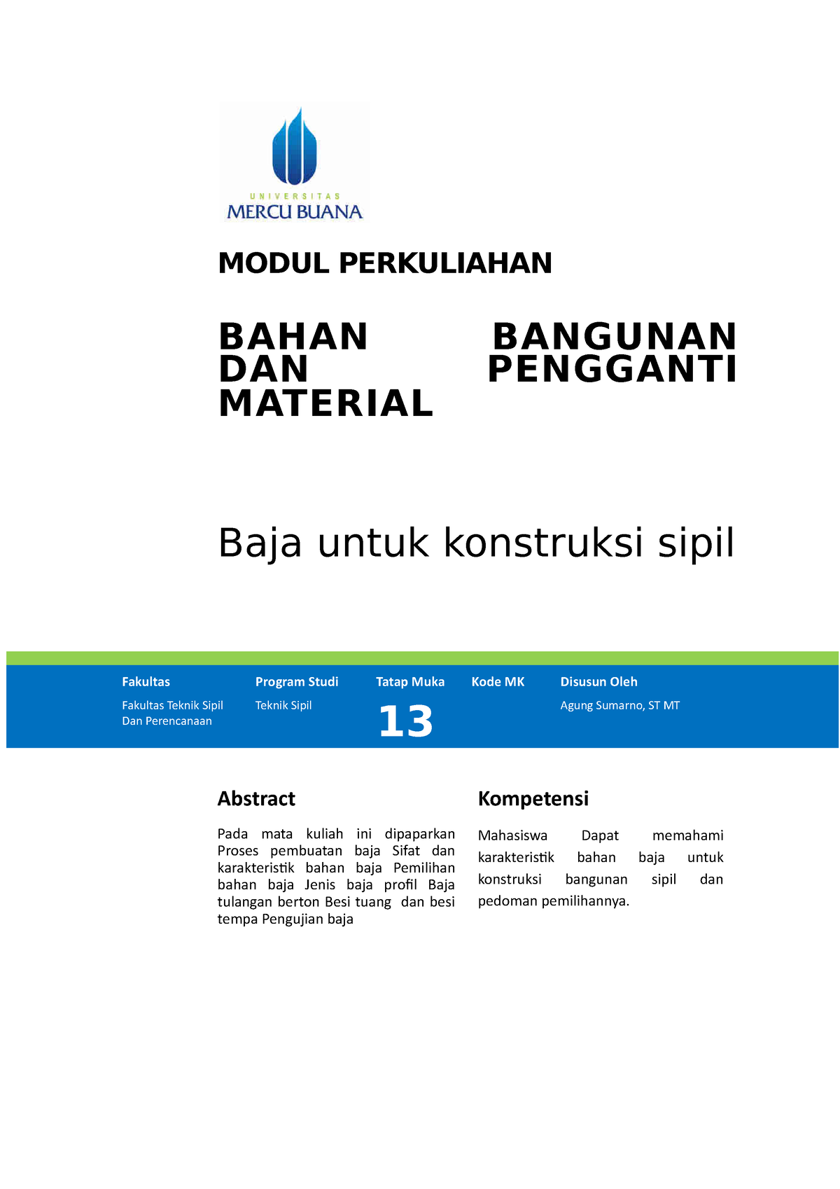 Bahan Bangunan-Pertemuan 13 - MODUL PERKULIAHAN BAHAN BANGUNAN DAN ...