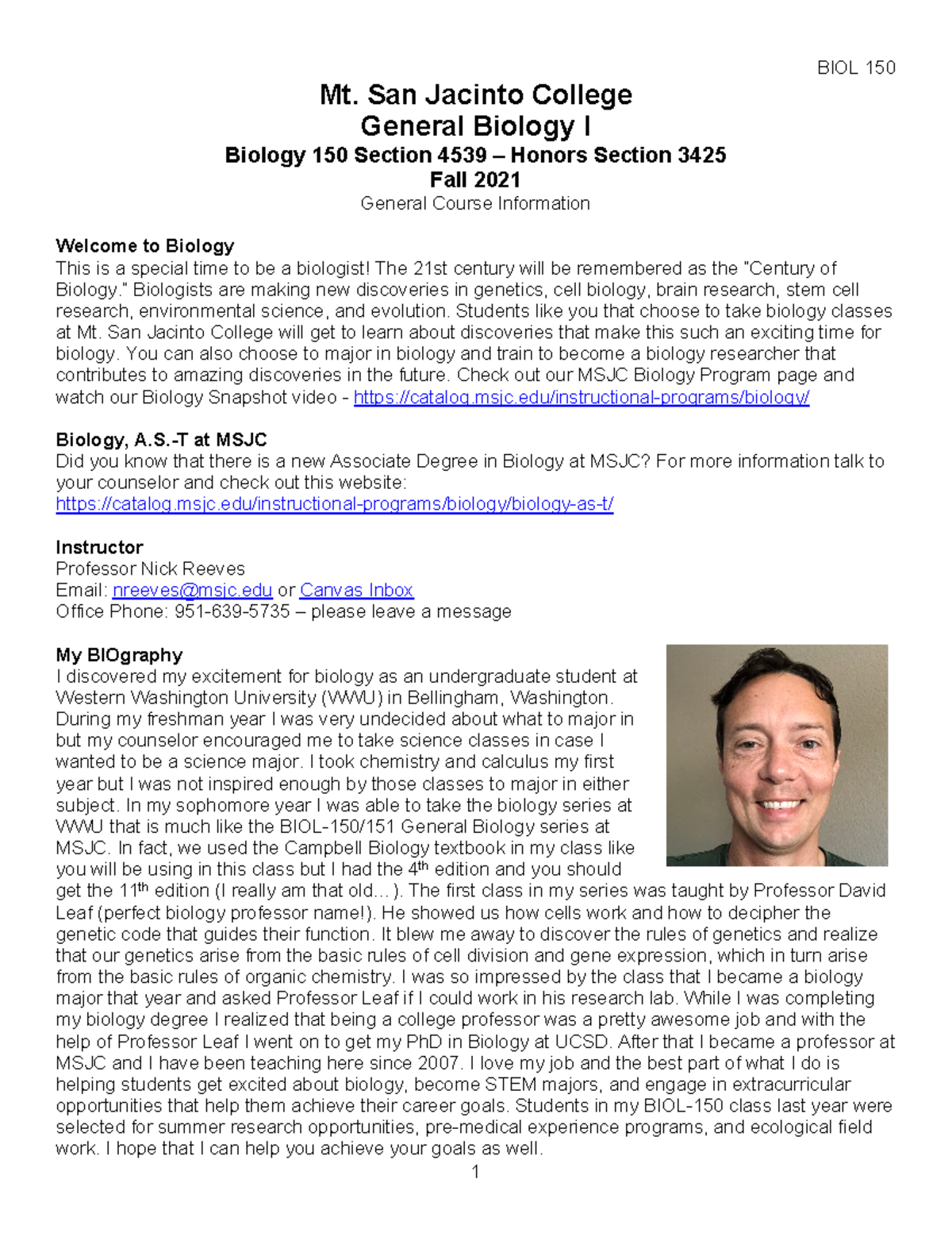 BIOL150-4539 Nick Reeves Syllabus - Mt. San Jacinto College General ...