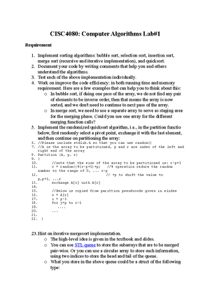 Homework Assignment #5 Graph - CISC 4080 Computer Algorithms Spring ...
