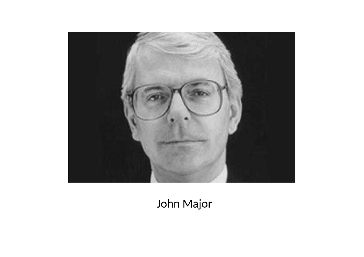 Prime Ministers - Britain Transformed Revision - John Major Margaret ...