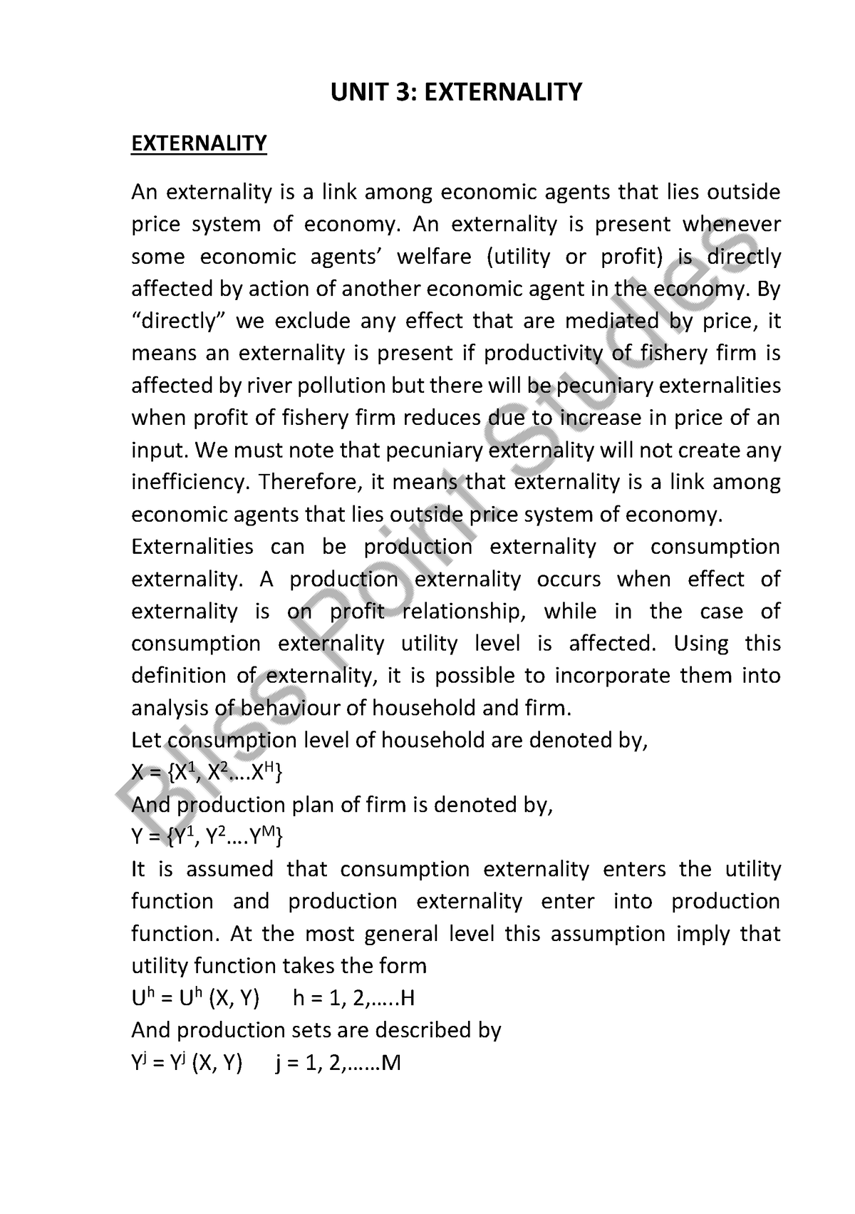 Unit 3 - Externality - B.A(H)Economics - UNIT 3: EXTERNALITY ...