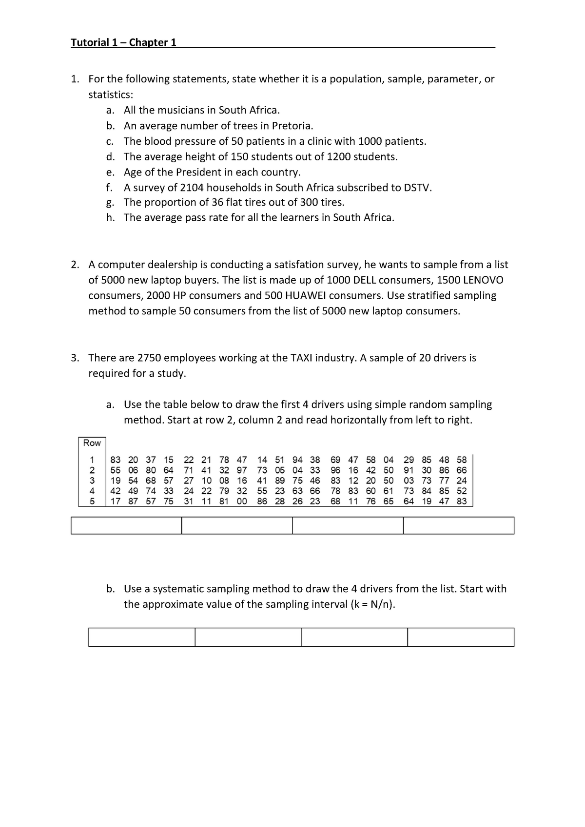 Tutorial 1 based on the first chapter which is chapter 1 - Tutorial 1 ...