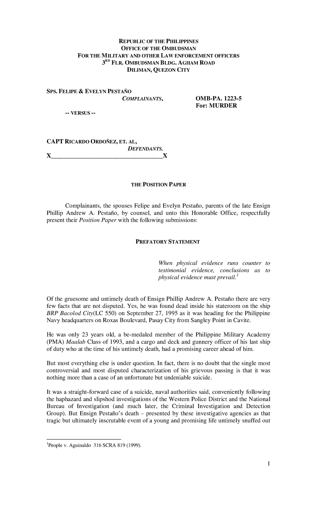 77889563-pestano-position-paper-republic-of-the-philippines-office-of