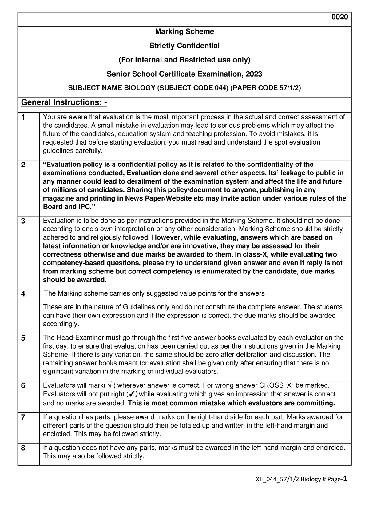 MS-044-Bio-57-1-2 final - 0020 Marking Scheme Strictly Confidential ...