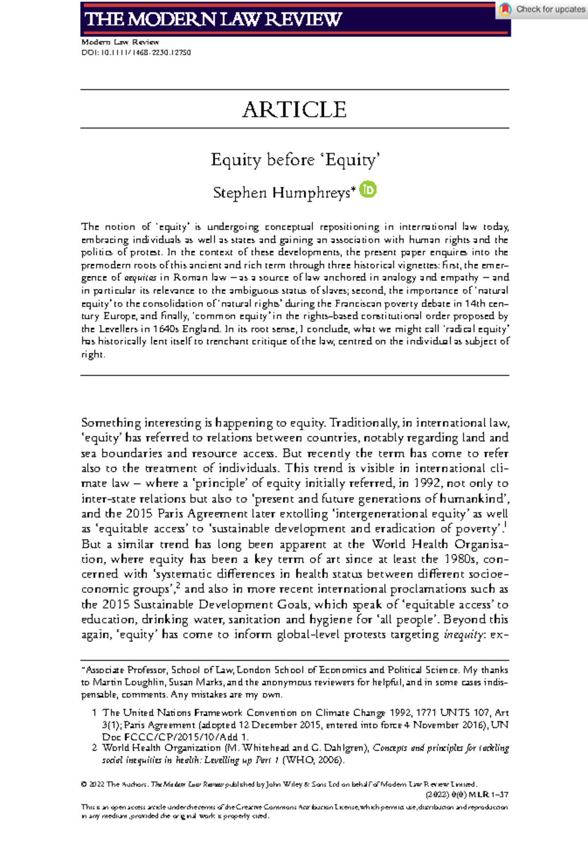 Equity before Equity - Extra reading material - bs_bs_banner Modern Law ...