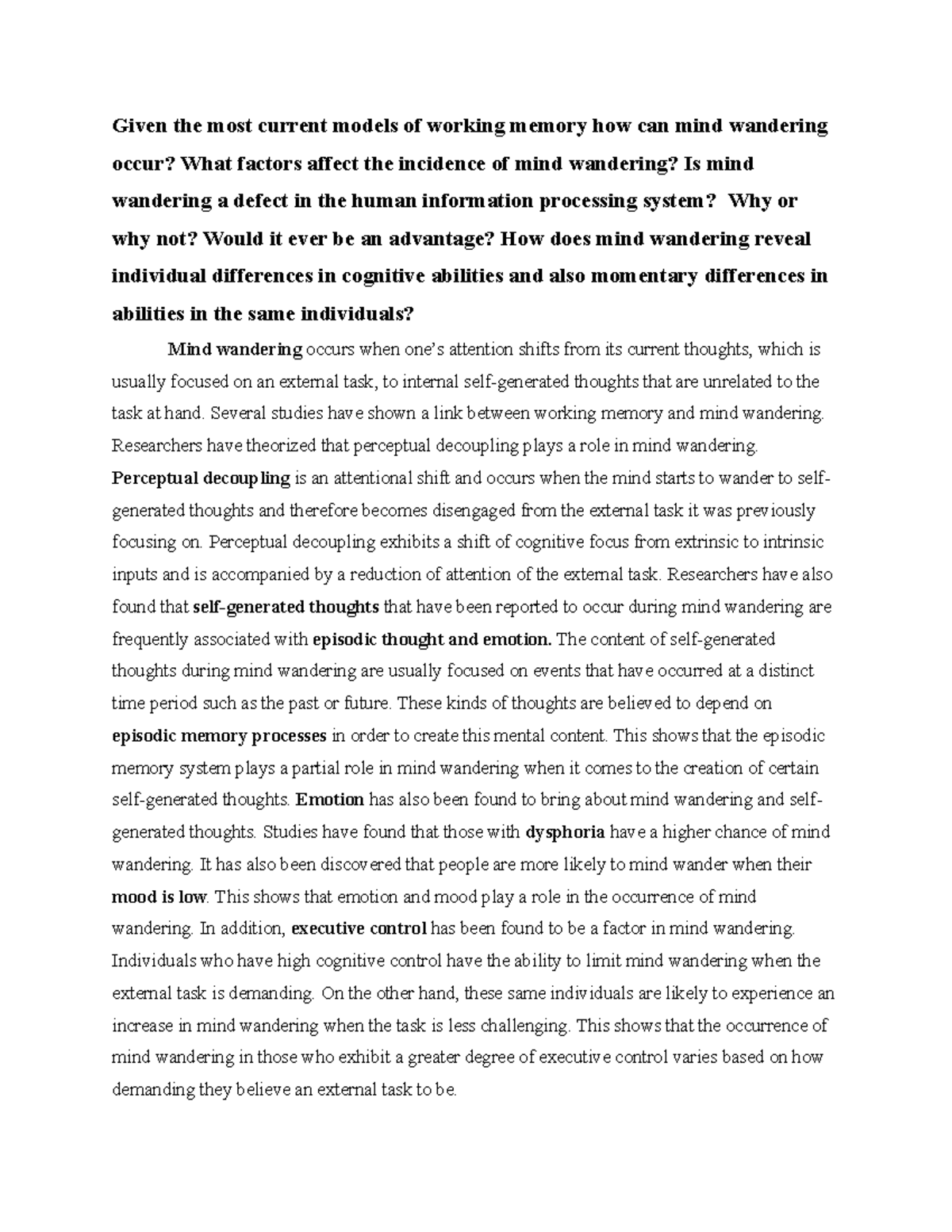 Mind Wandering: The Key To Innovation And Insight - m75h4k4