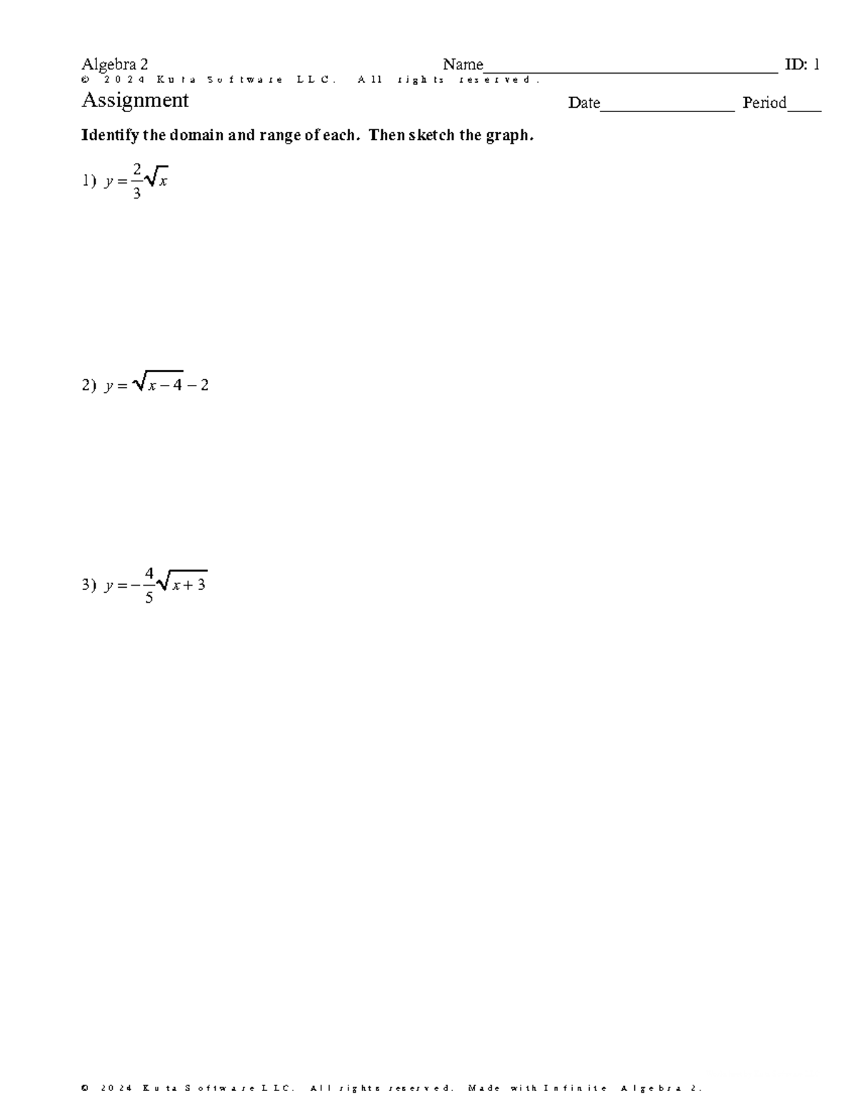 Alg 2 Square root hw - They are not good - ©B v 2 o 0 N 2 h 4 e AKQuOt ...