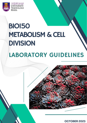 101022025-BIO150 EXP 5 - FAKULTI SAINS GUNAAN UNIVERSITI TEKNOLOGI MARA ...