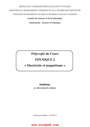 Math1 Mesures Physiques Studocu