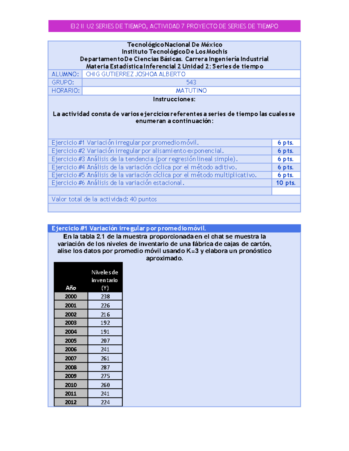 EI2IIU2ACT7-Proyecto de series de tiempo - Ejercicio #1 VariaciÛn ...