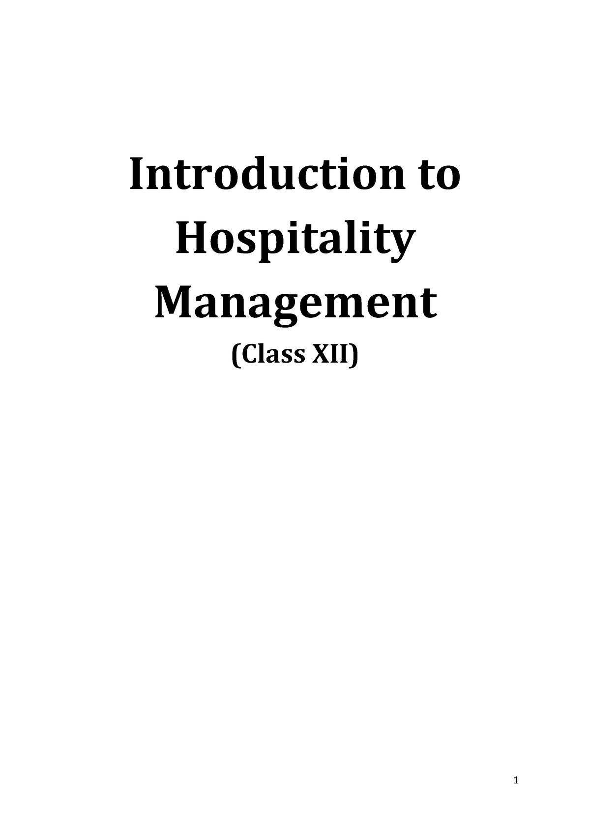 hospitality management thesis title for hotel and restaurant management students