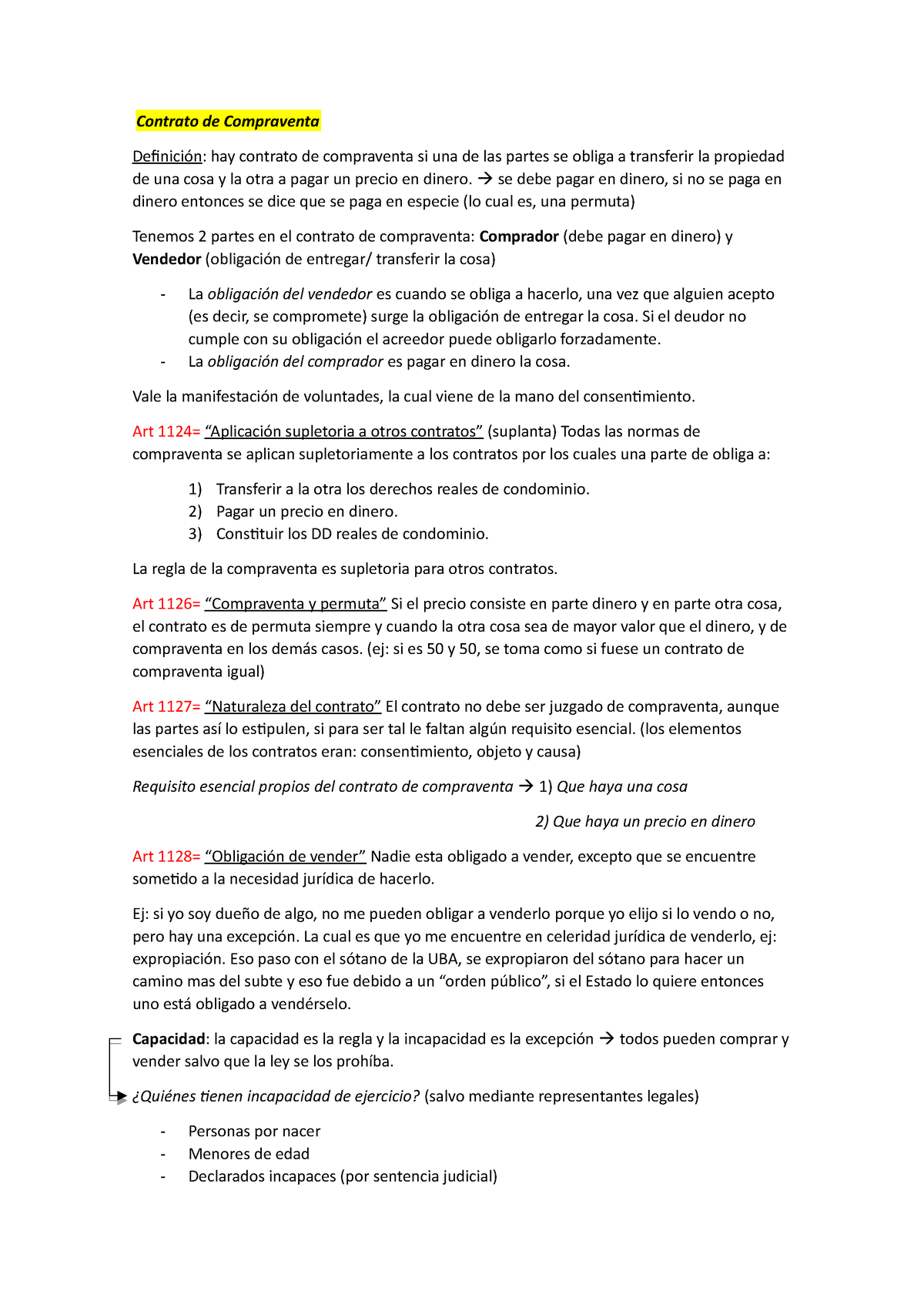 Contratos 2do Parcial Resumen Contrato De Compraventa Definición Hay Contrato De Compraventa 3097