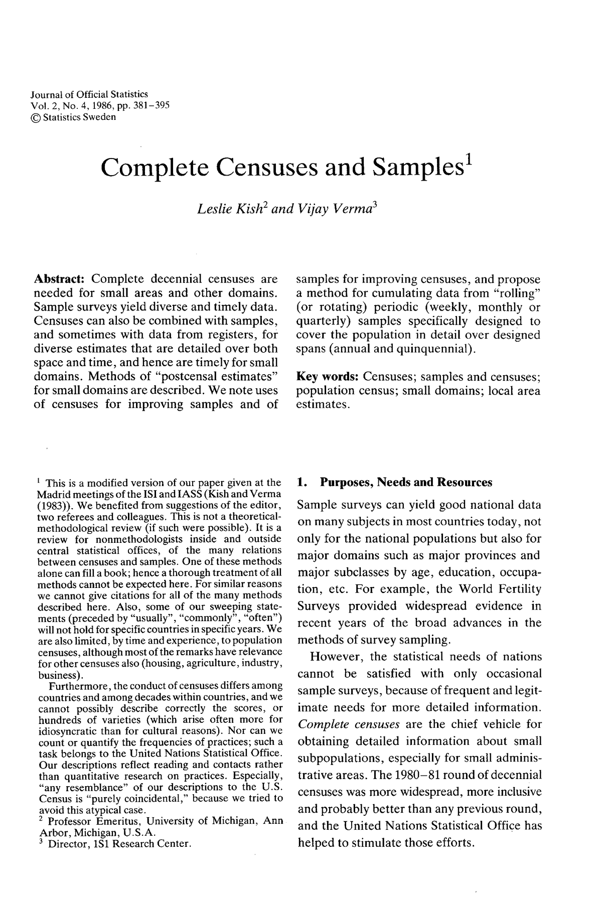 census in research methodology pdf