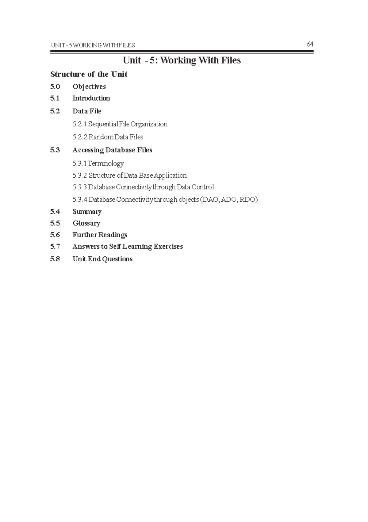 Working With Files - lecture notes - Unit - 5: Working With Files ...