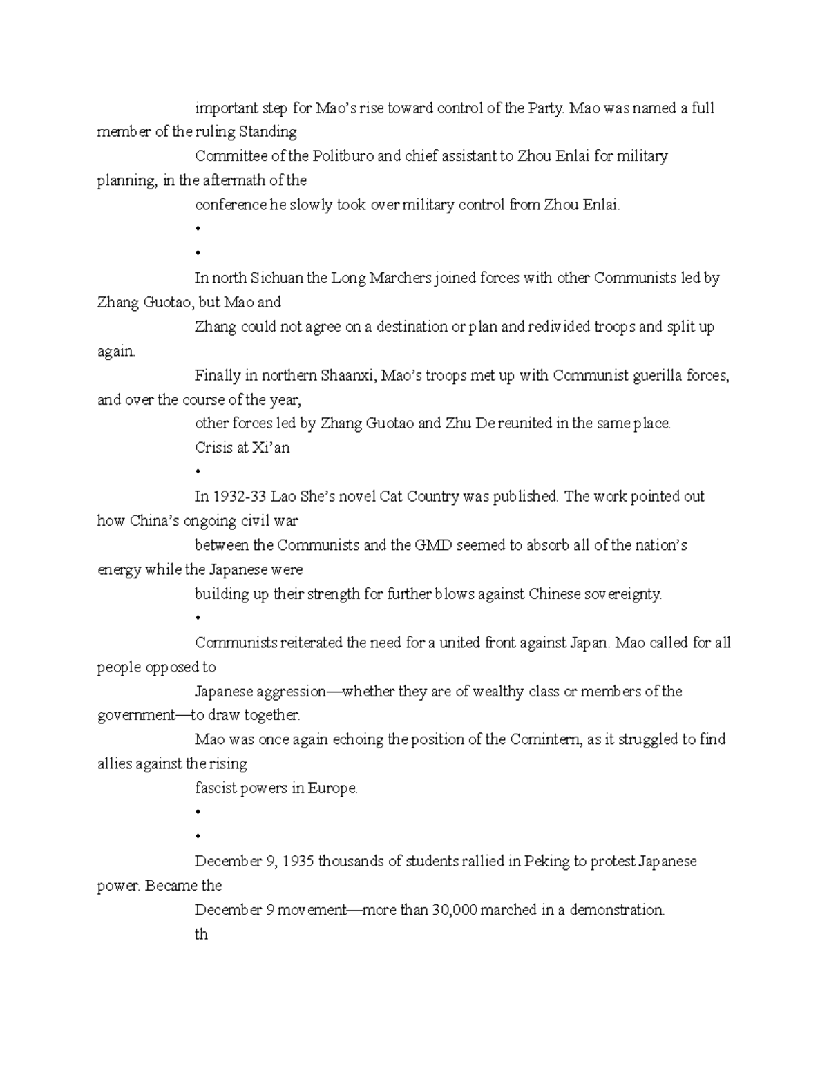 HIST 122 (10) - History Of China 1 Notes For The Year '23, Spring ...