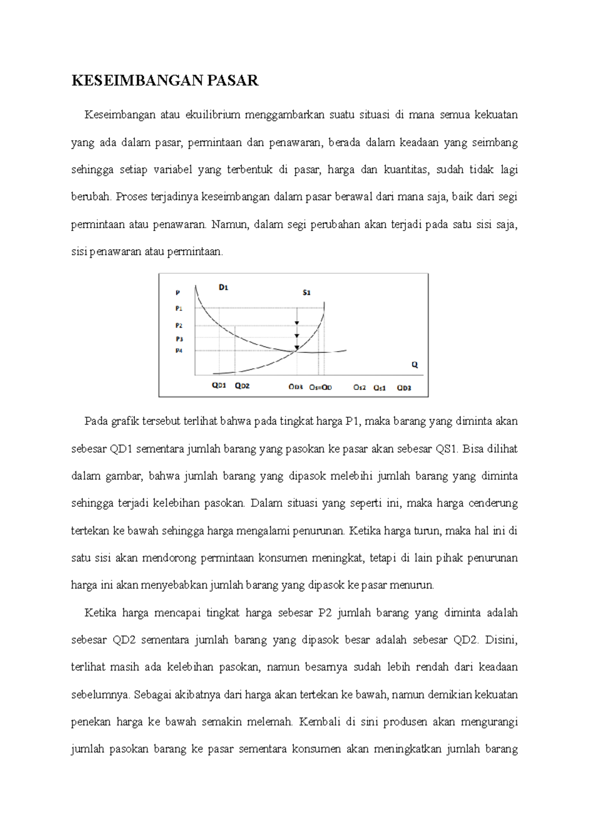 EP - Keseimbangan Pasar - KESEIMBANGAN PASAR Keseimbangan Atau ...