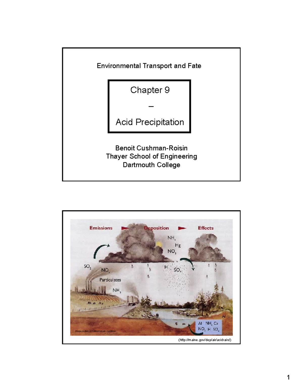 acid precipitation case study