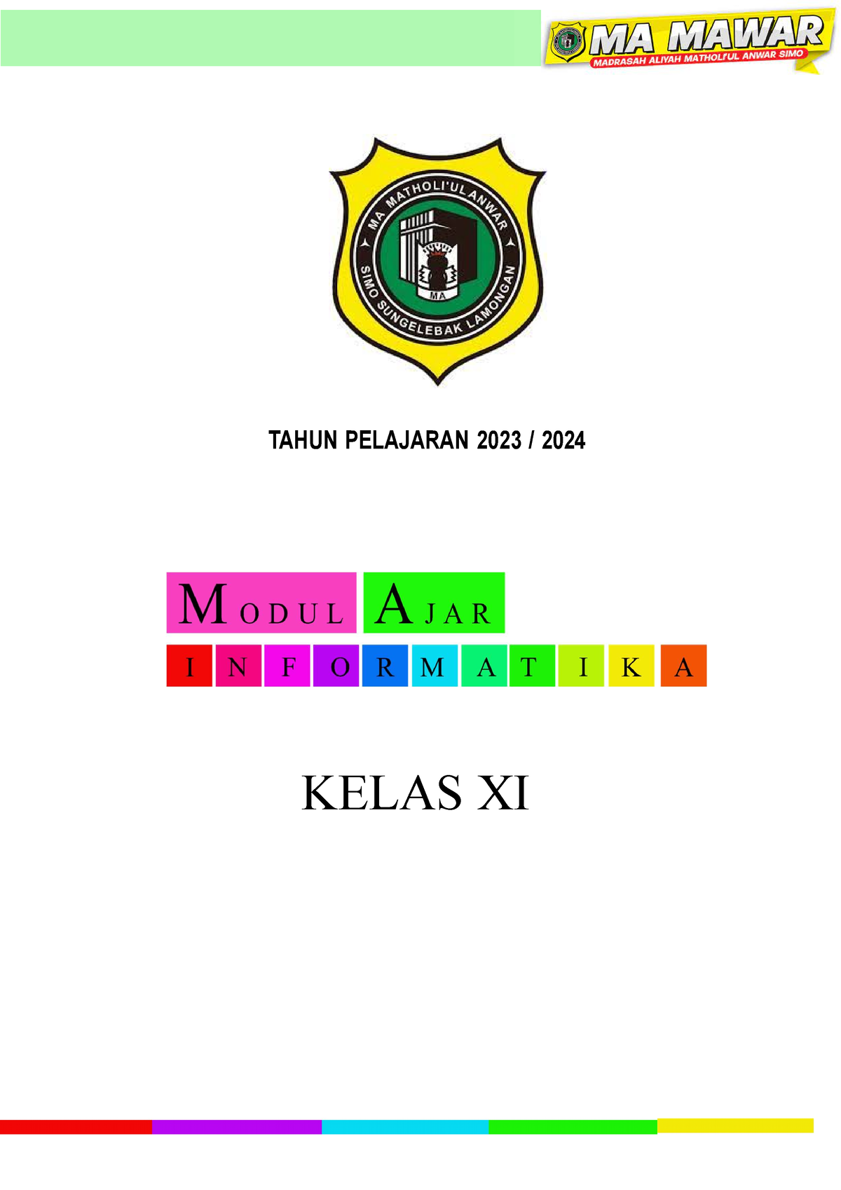 Modul Ajar Informatika Xi Mer TAHUN PELAJARAN 2023 2024 KELAS XI   Thumb 1200 1698 