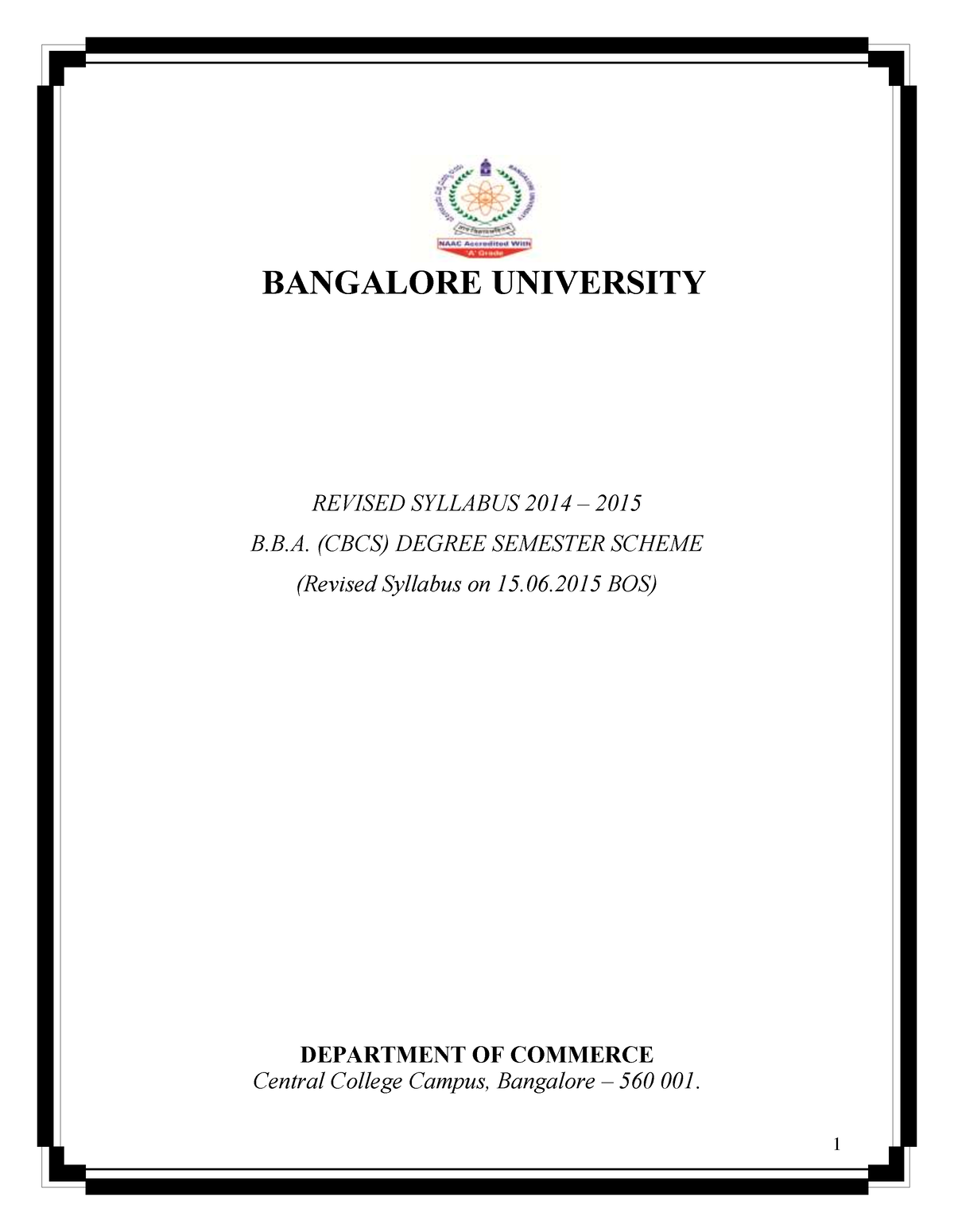 Download - Na - BANGALORE UNIVERSITY REVISED SYLLABUS 2014 – 2015 B ...