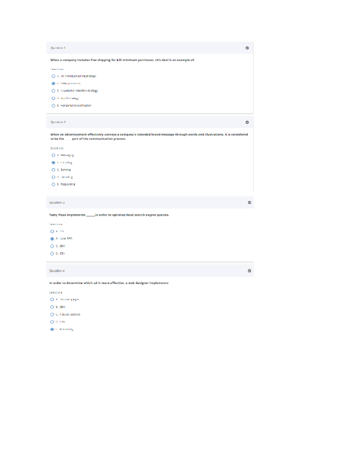 MKT315 Topic 7 Quiz Chapter 911 MKT315 Studocu