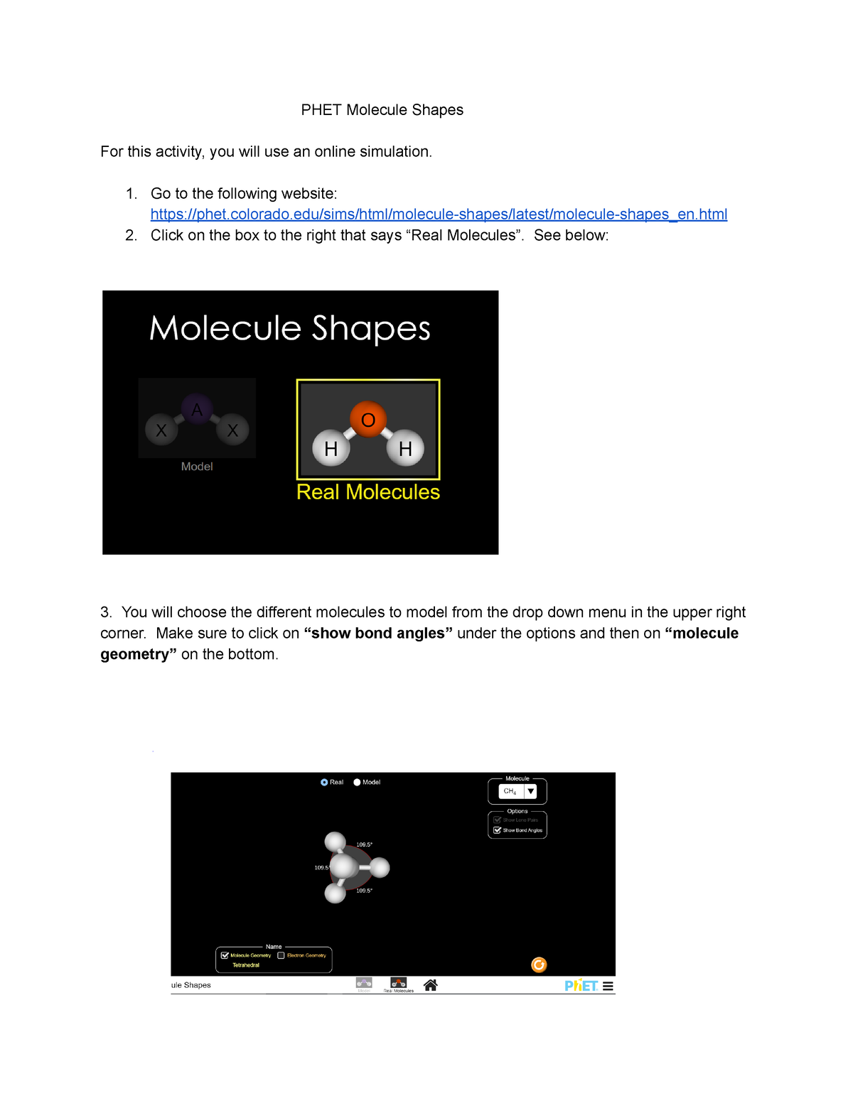 Matthew Lucansky - PHET Molecular Shape Instructions - Studocu