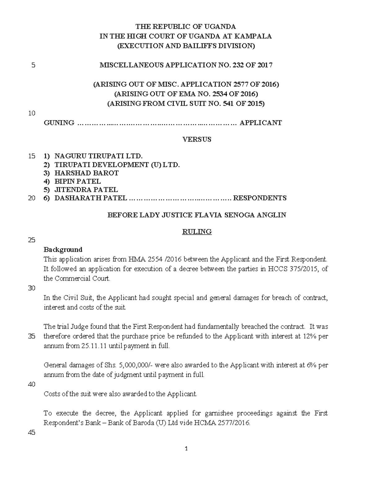 Case law on lifting corporate veil - THE REPUBLIC OF UGANDA IN THE HIGH ...