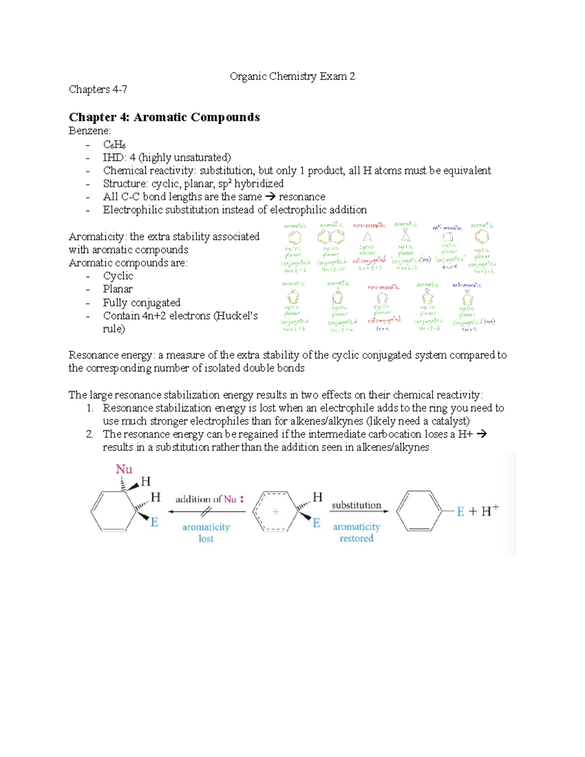 Chapter 4 Notes - Organic Chemistry Exam 2 Chapters 4- Chapter 4 ...