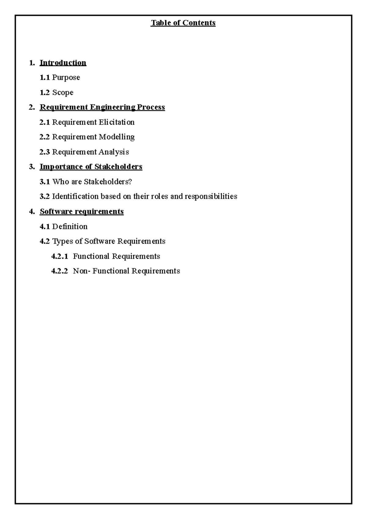Examination System - Table of Contents 1. Introduction 1 Purpose 1 ...