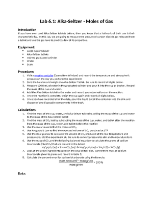 Lab 4.1: Building and Understanding Molecular Models - Lab 4: Molecular ...