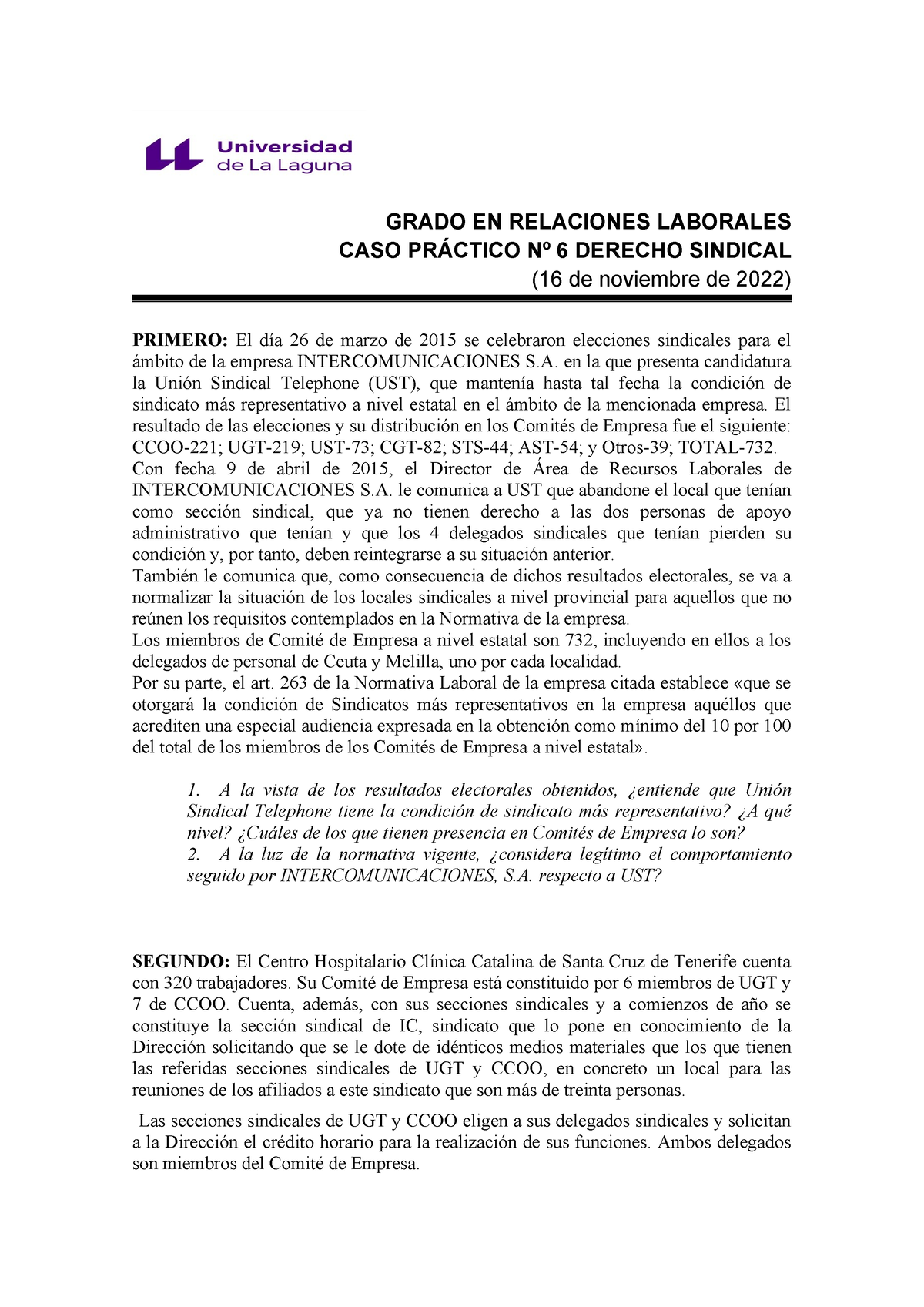 Caso Pr Ã¡ctico 6 - Profesora Gloria Rojas - GRADO EN RELACIONES ...