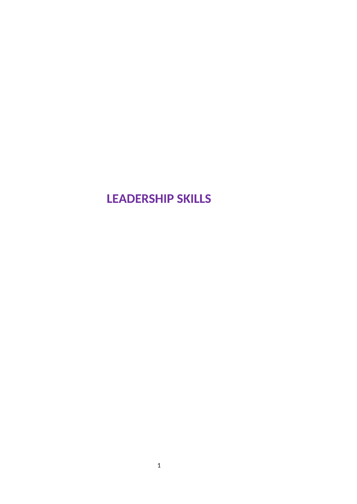 Leadership Manual