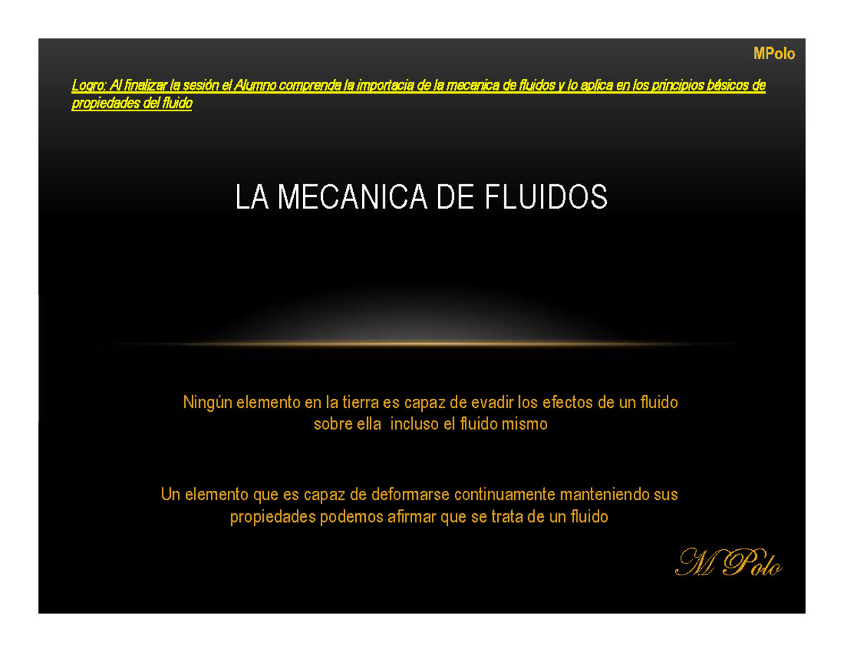 Mecanica De Fluidos Introduccion - - Studocu