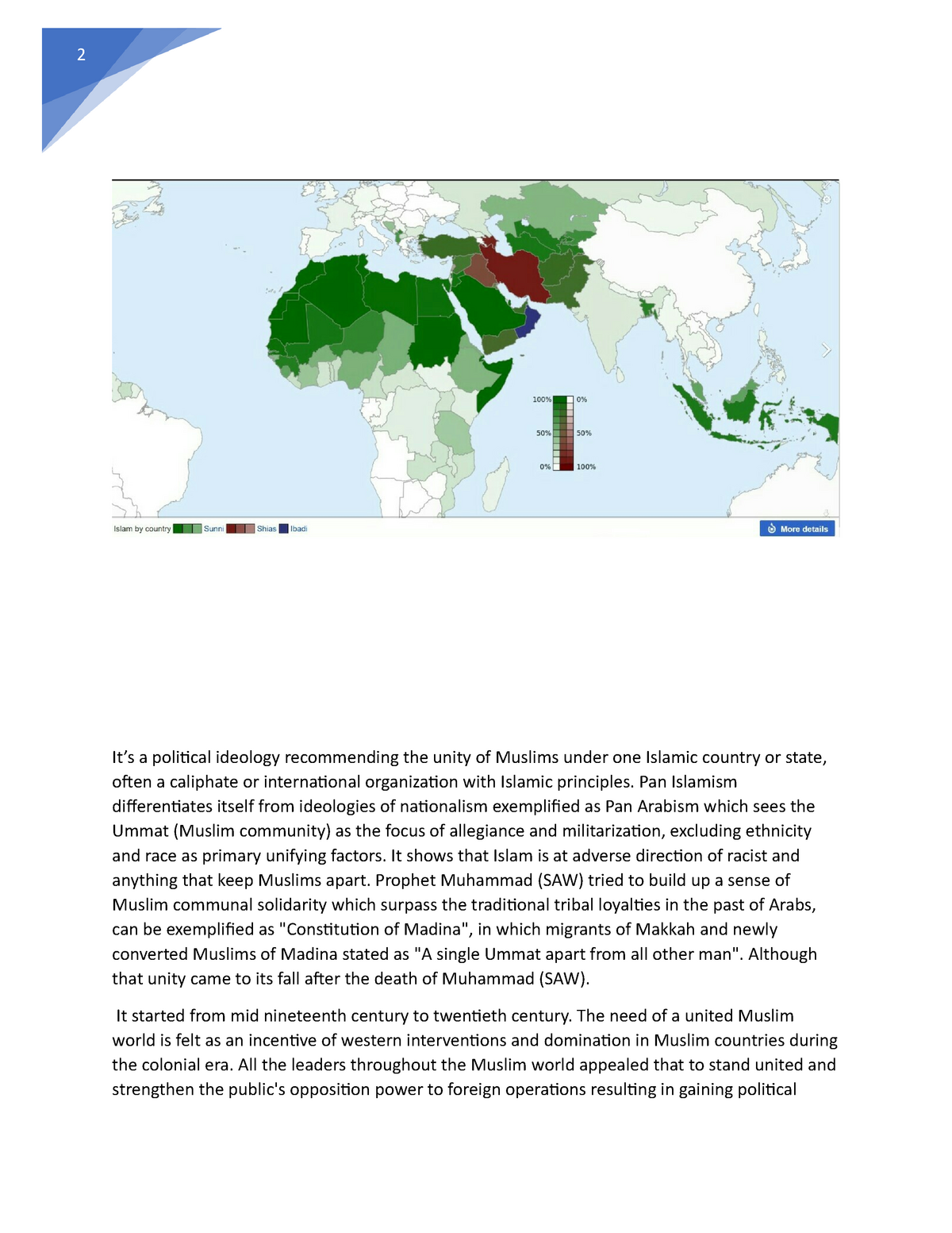 Pan Islamism - Edited - 2 It’s A Poliical Ideology Recommending The ...