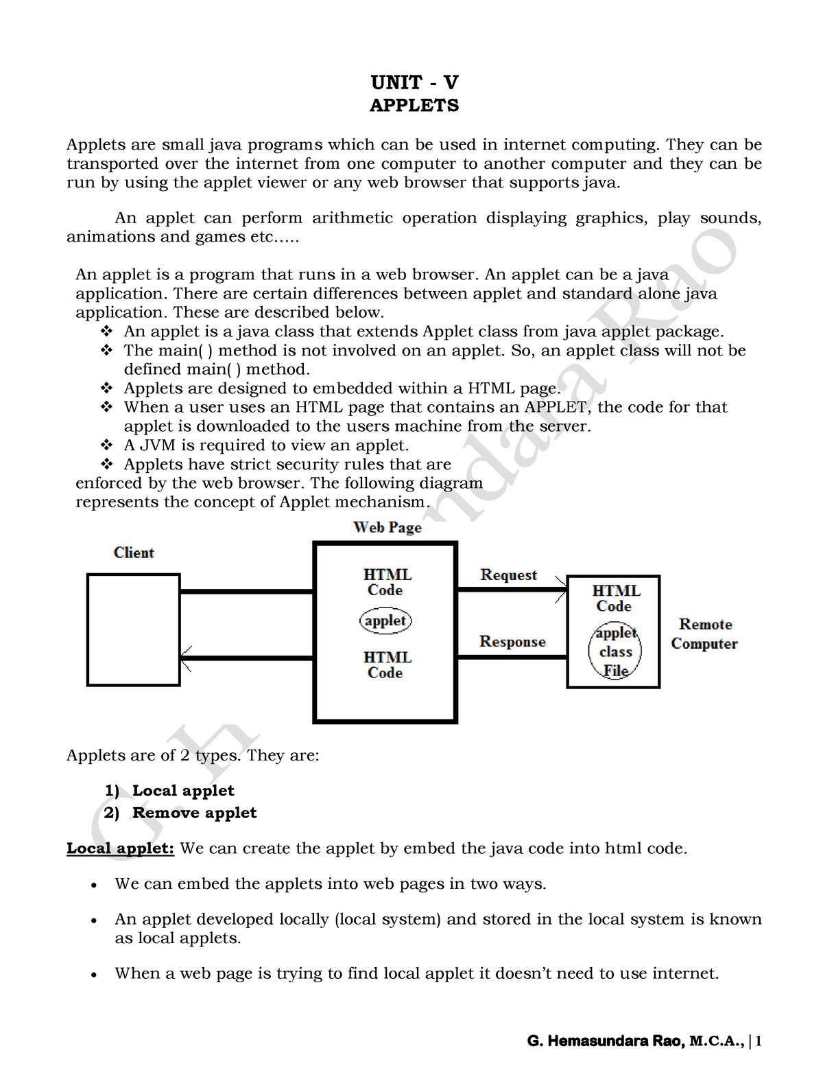 Small Java Programs