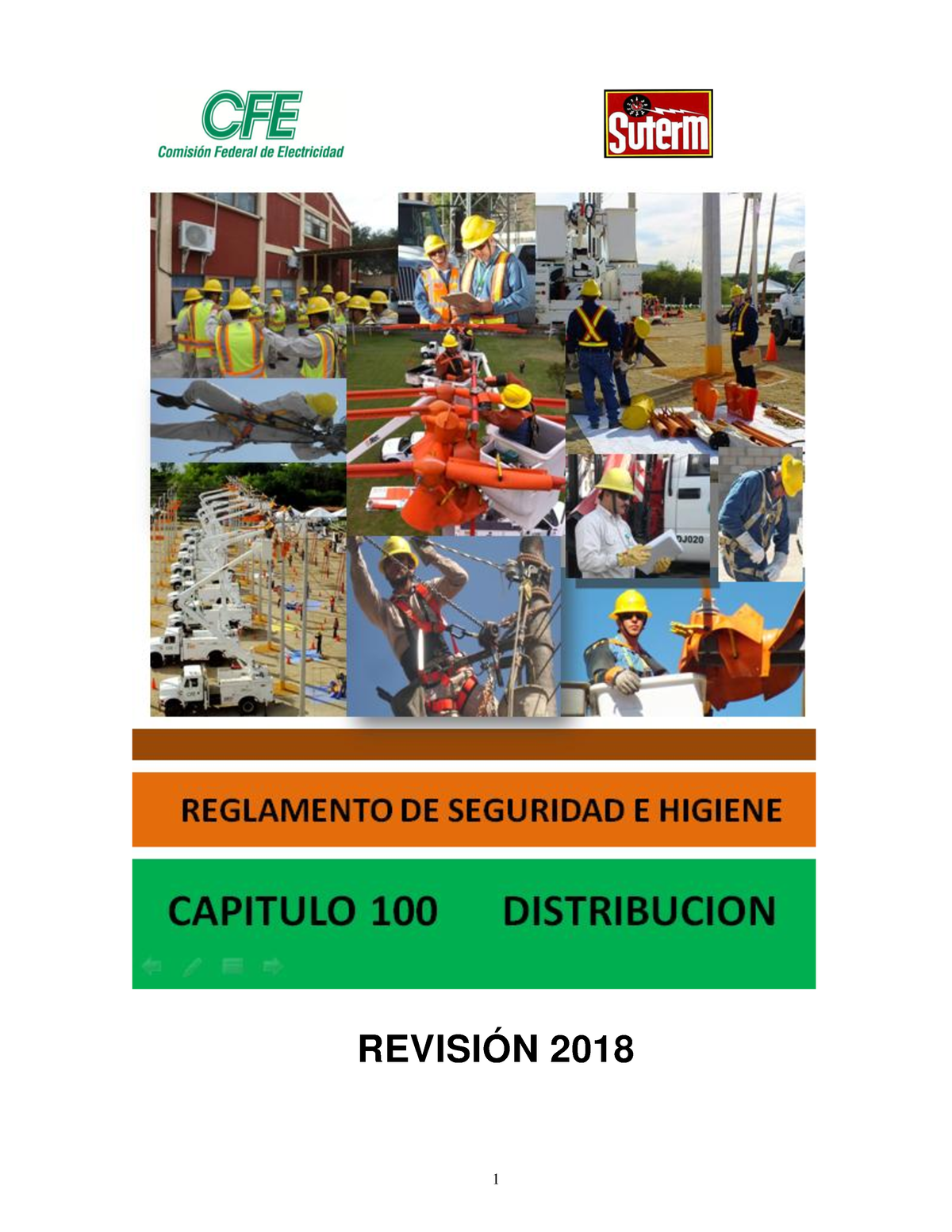 Reglamento De Seguridad Capitulo 100 Rev. 2018 - Se Me Ha Entregado Un ...