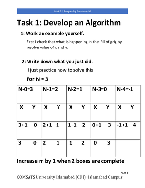 Lab07 on the topic of programming - Programming Fundamental CSC- 141 ...