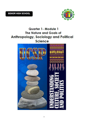 UCSP Module 6 - I SHS Understanding Culture Society And Politics ...